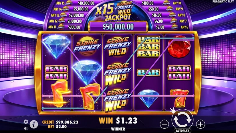 Strike Frenzy slot screen 4