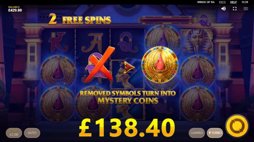 Wings of Ra slot screen 6