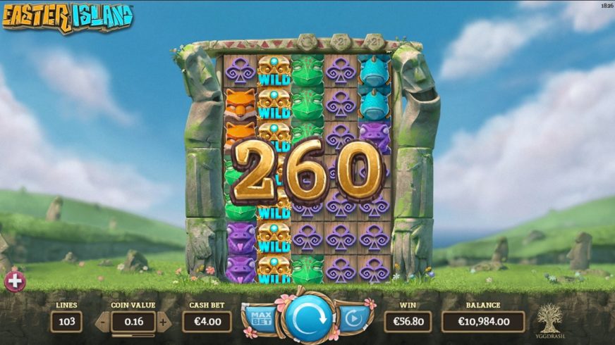 Easter Island slot screen 3