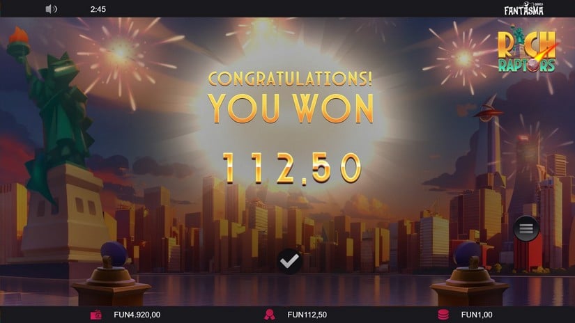 Rich Raptors slot screen 6