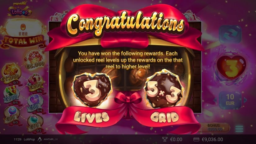 LolliPop slot screen 3