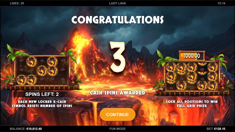 Lady Lava slot screen 5