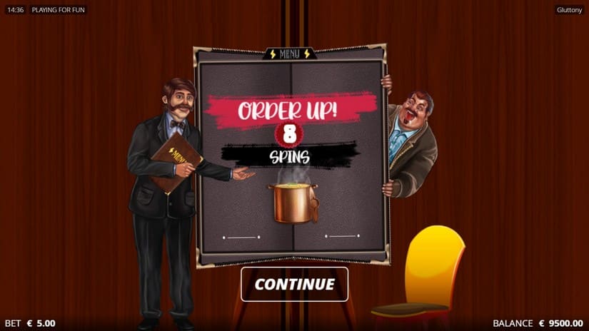 Gluttony slot screen 3