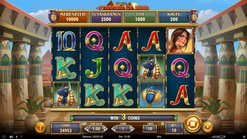 Cat Wilde and the Pyramids of Dead slot screen 2