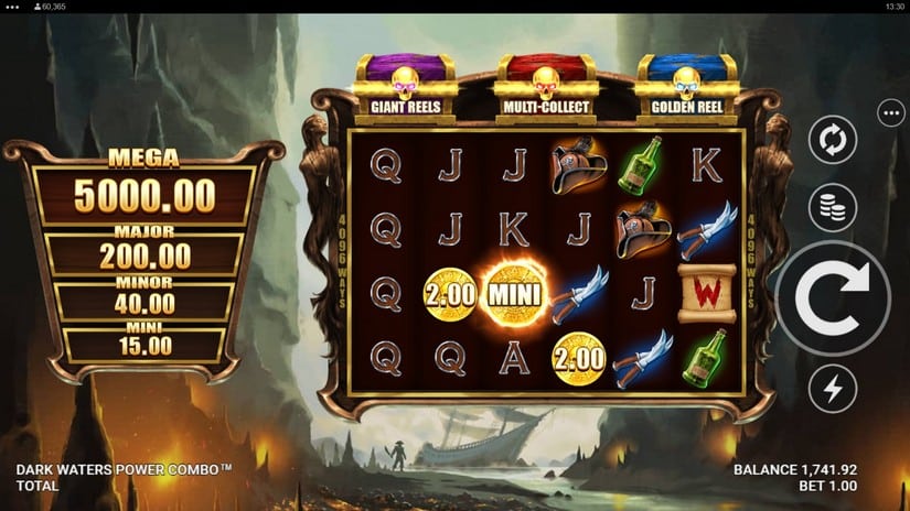 Dark Waters Power Combo slot screen 1