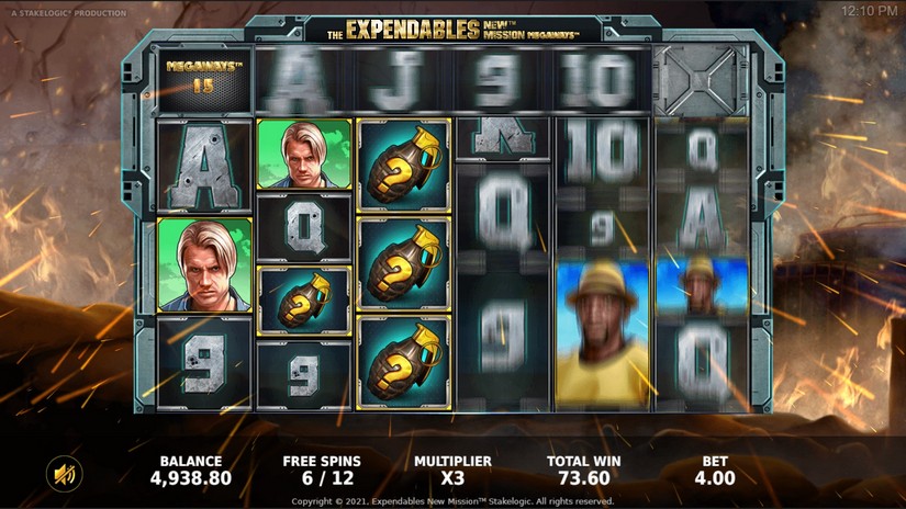 The Expendables New Mission Megaways slot screen 6