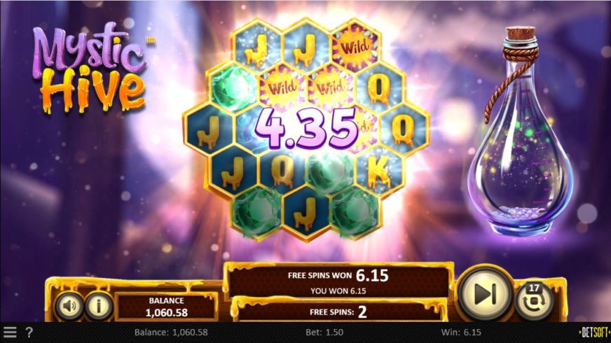 Mystic Hive slot screen 3