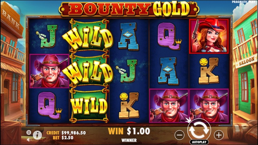 Bounty Gold slot screen 1