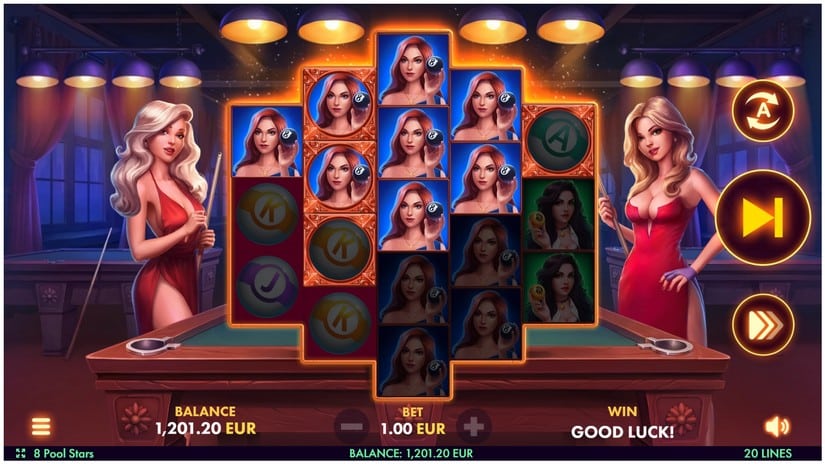 8 Pool Stars slot screen 3