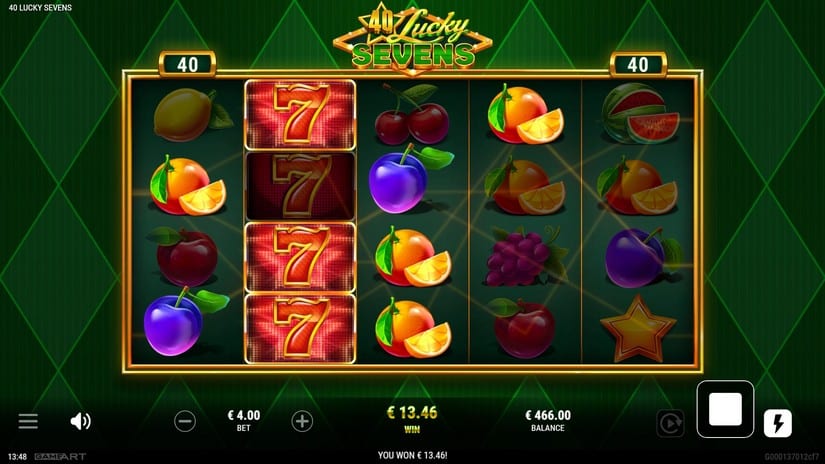 40 Lucky Sevens slot screen 4