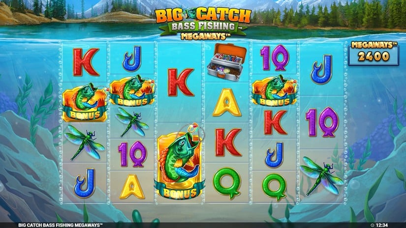 Big Catch Bass Fishing Megaways slot screen 2