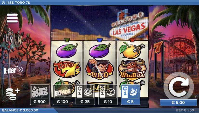 Toro 7s slot screen 6