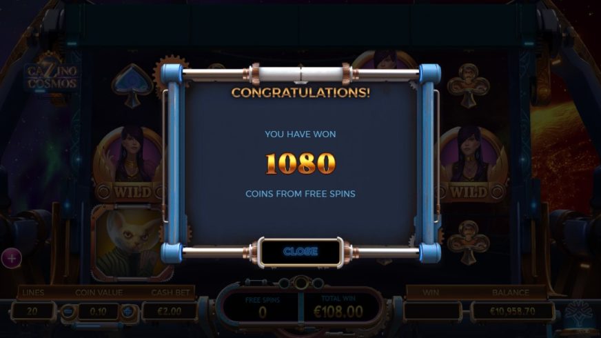 Cazino Cosmos slot screen 7