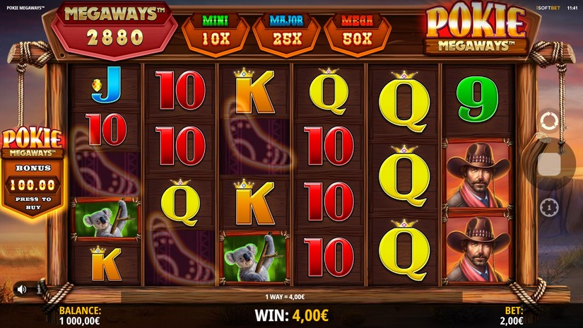 Pokie Megaways slot screen 2