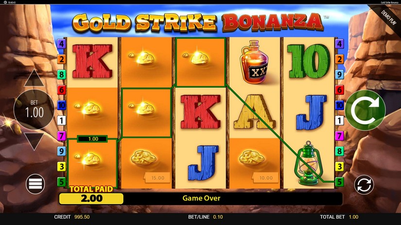 Gold Strike Bonanza slot screen 2