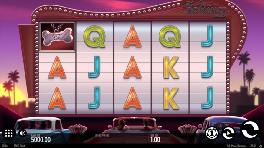 Full Moon Romance slot screen 1