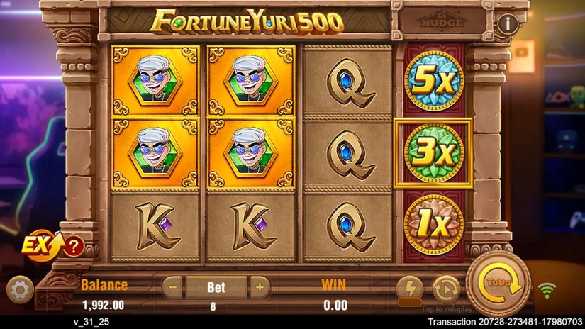 Fortune Yuri 500 slot screen 1