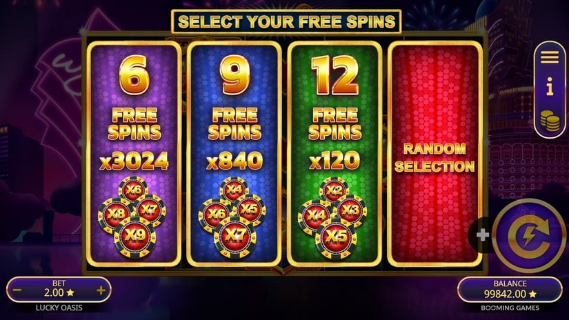 Lucky Oasis slot screen 3
