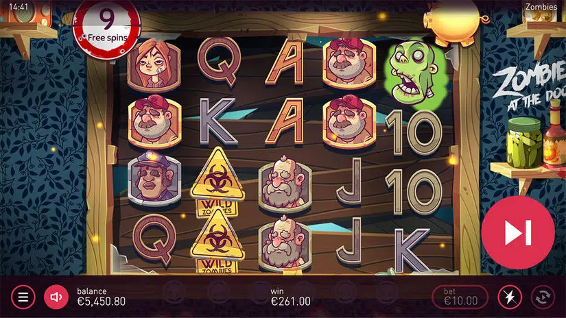 Zombies At The Door slot screen 3