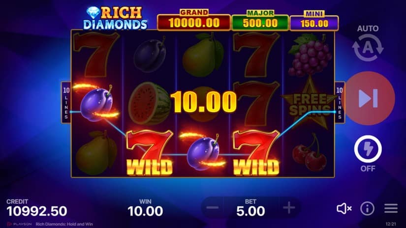 Rich Diamonds: Hold and Win slot screen 2