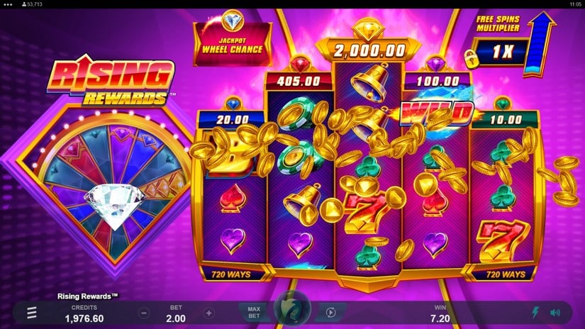 Rising Rewards slot screen 2