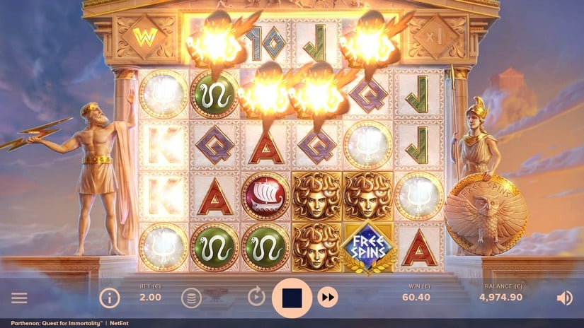 Parthenon: Quest for Immortality slot screen 4
