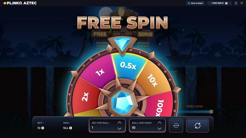 Plinko AZTEC slot screen 4