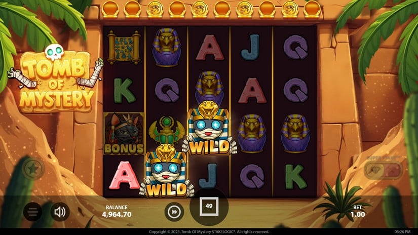 Tomb of Mystery slot screen 4