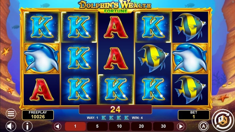 Dolphin’s Wealth Fortune slot screen 3