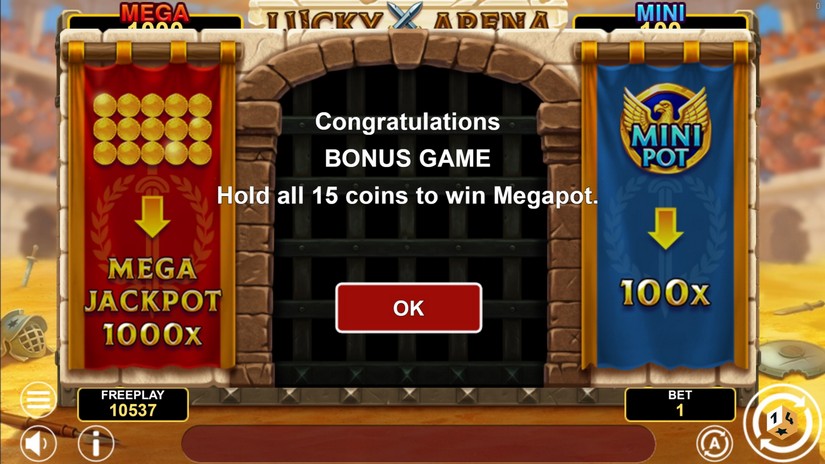 Lucky Arena Hold And Win slot screen 4