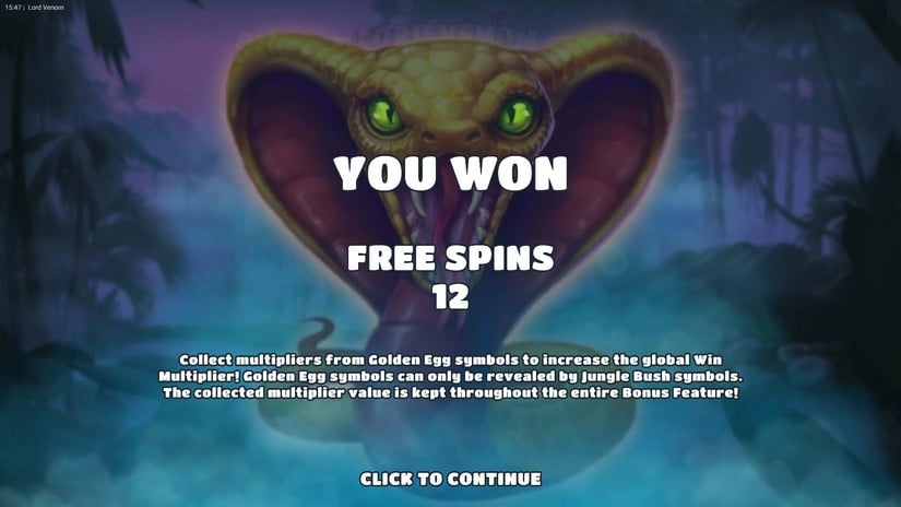 Lord Venom slot screen 3