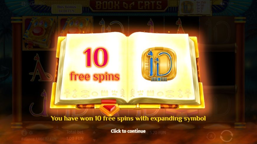 Book Of Cats slot screen 4