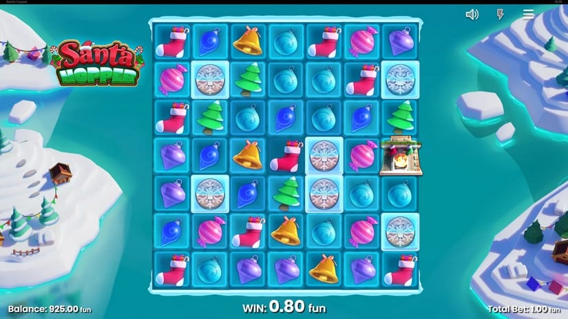 Santa Hopper slot screen 2
