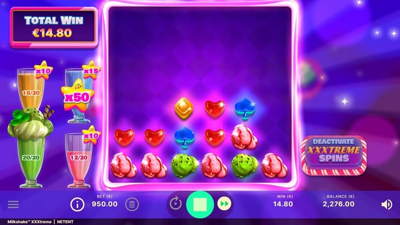 Milkshake XXXtreme slot screen 4