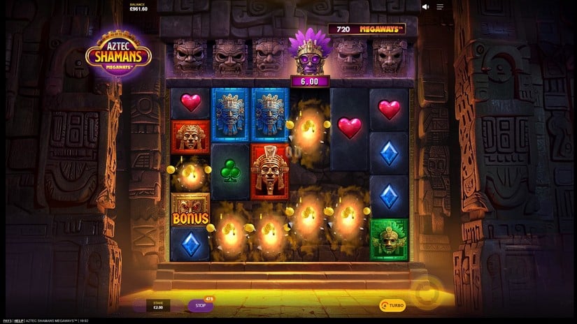 Aztec Shamans Megaways slot screen 3