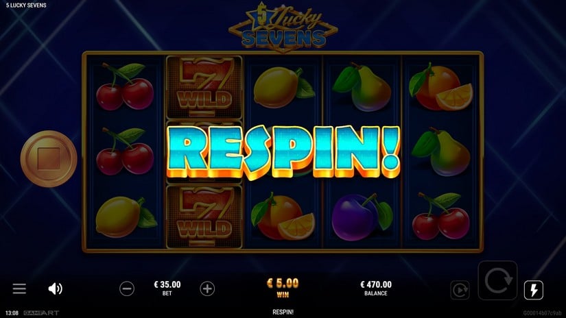 5 Lucky Sevens slot screen 3