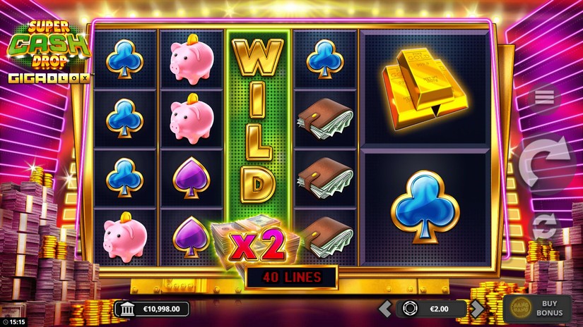 Super Cash Drop Gigablox slot screen 2
