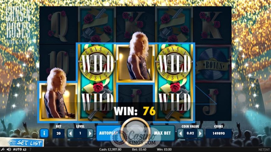 Guns N’ Roses slot screen 2