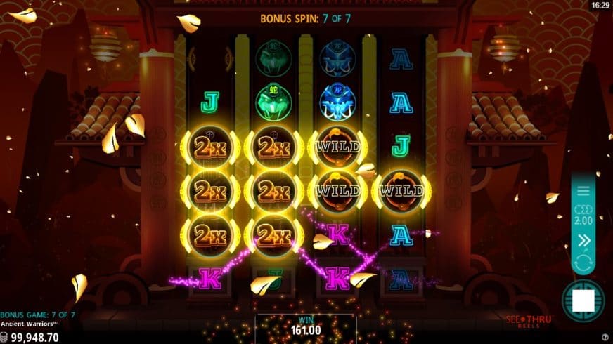 Ancient Warriors slot screen 3