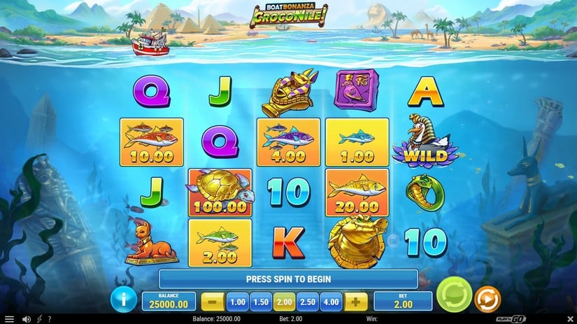 Boat Bonanza CrocoNile! slot screen 1