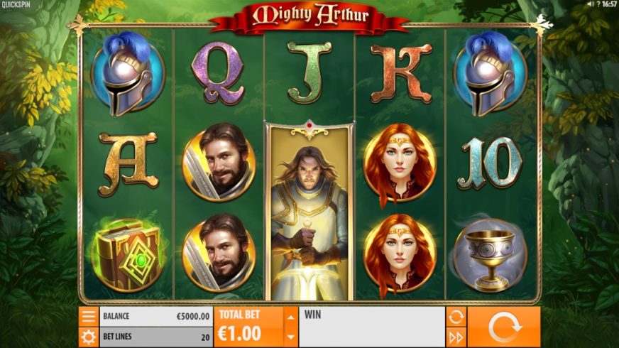 Mighty Arthur slot screen 1