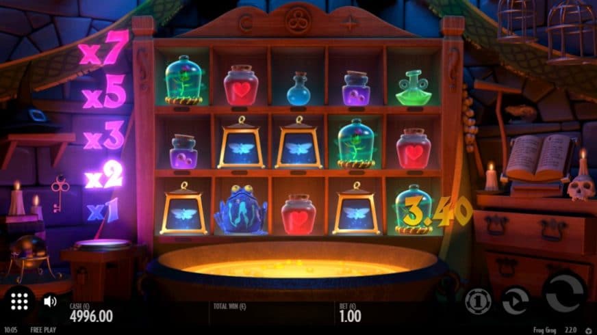 Frog Grog slot screen 2