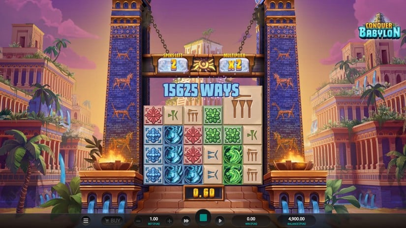 Conquer Babylon slot screen 4