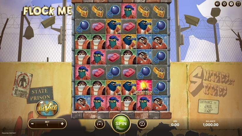 Flock Me slot screen 1