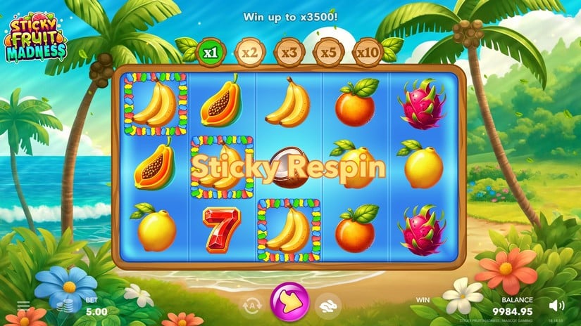 Sticky Fruit Madness slot screen 2