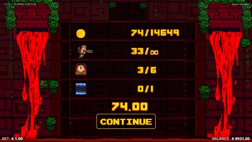 Space Donkey slot screen 5