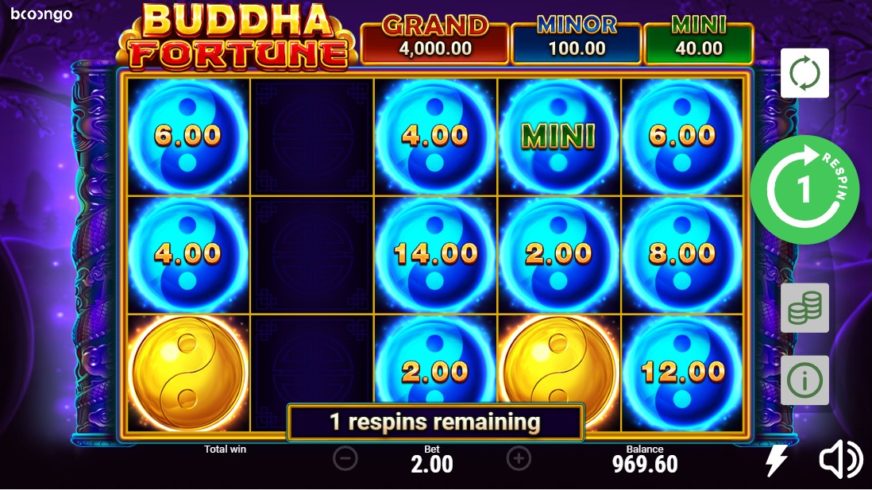 Buddha Fortune slot screen 4