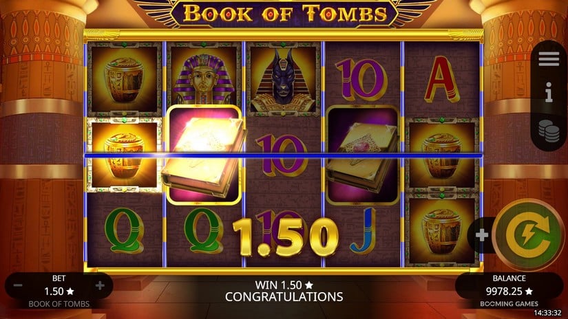 Book of Tombs slot screen 3