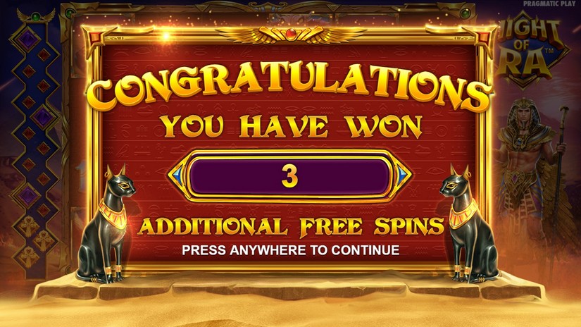 Might of Ra slot screen 7