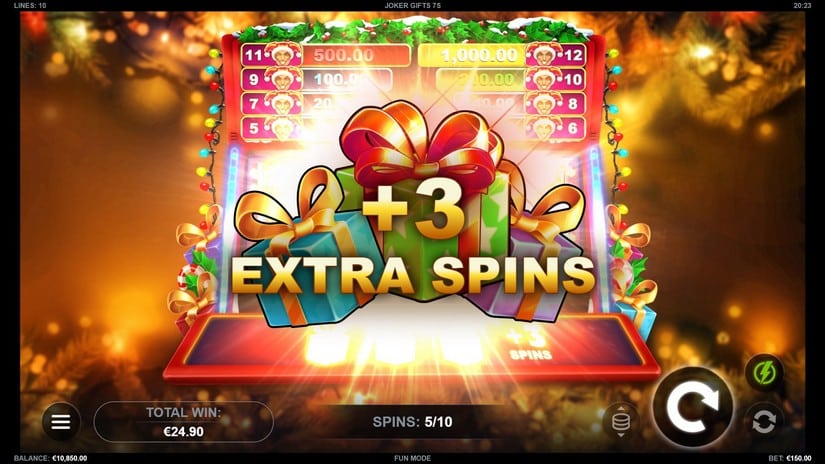 Joker Gifts 7s slot screen 5